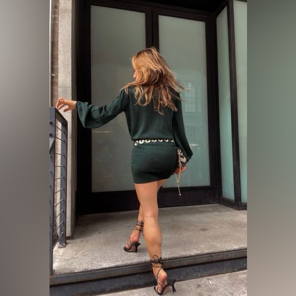 Sanibel Emerald Shimmer Mini Dress
by 12th Tribe - Picture 2 of 6